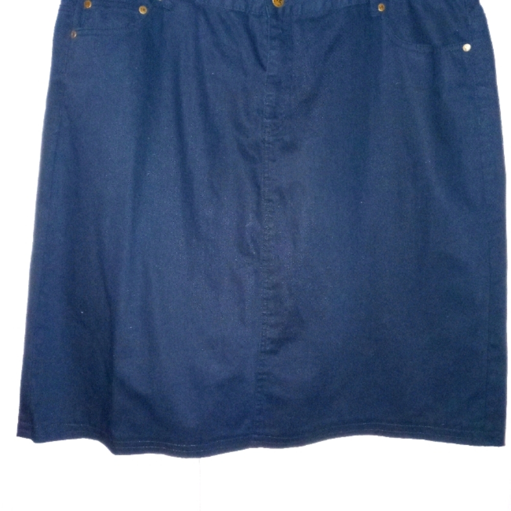 WOMENS VICKIE BLUE DENIM JEAN SKIRT